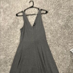 Elegant Gray Sleeveless Dress